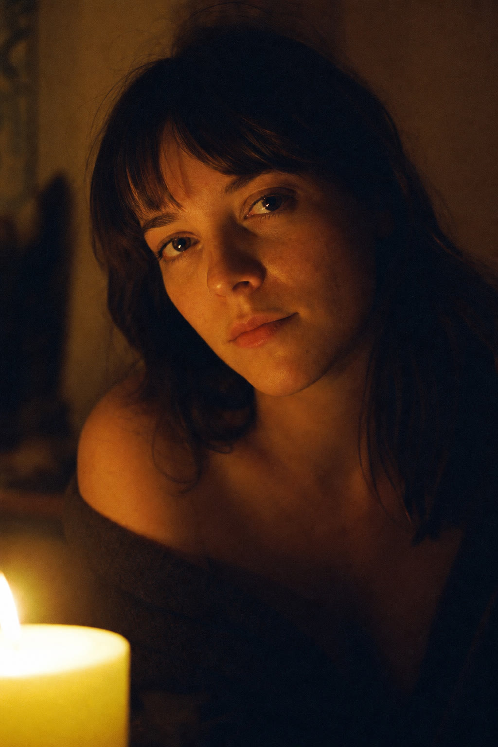 Candlelit Warm Portrait
