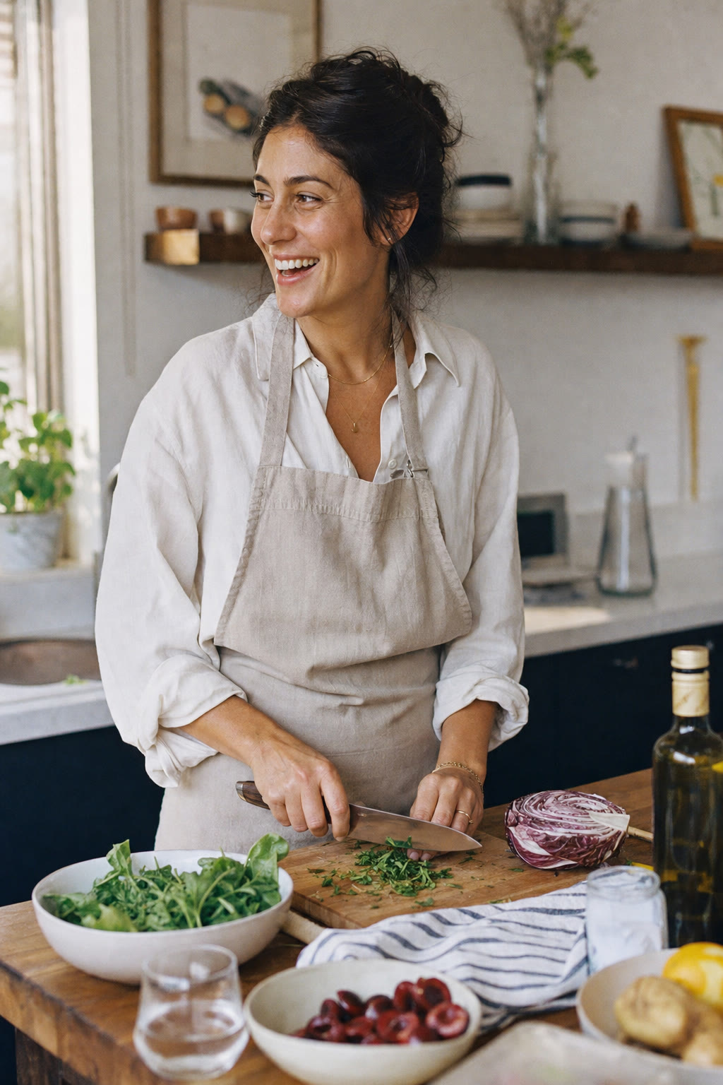 Kitchen Cooking Candid