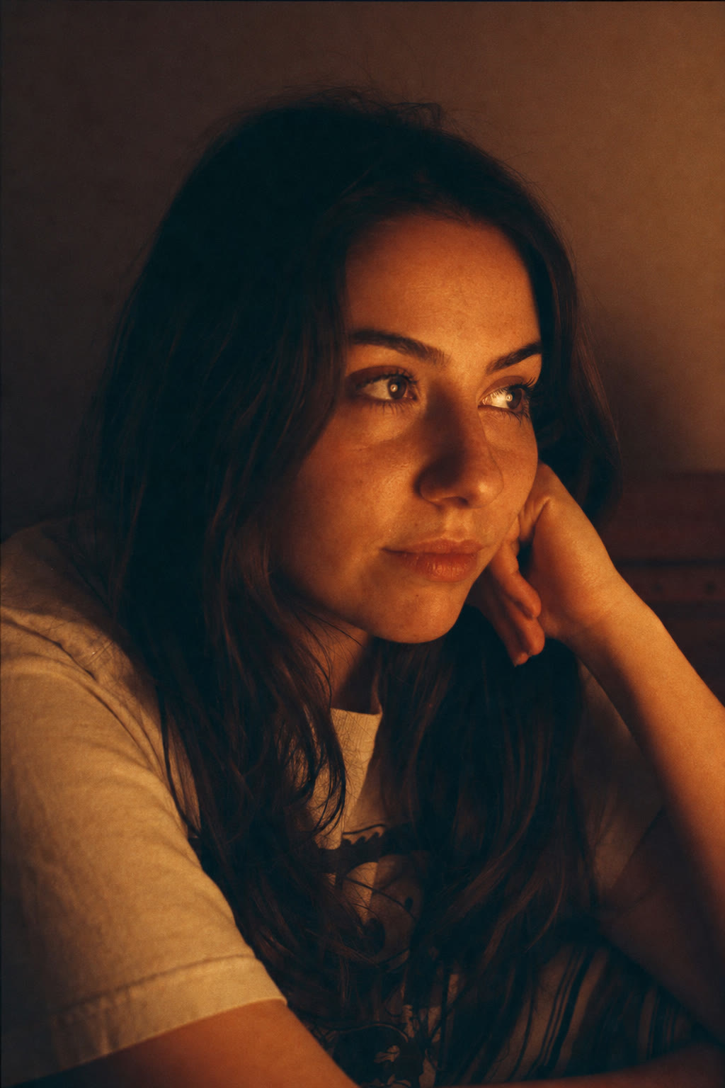 Warm Lamp Night Portrait